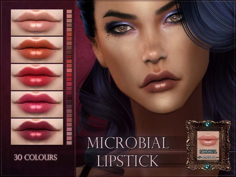 Блеск для губ Microbial Lipstick для Симс 4