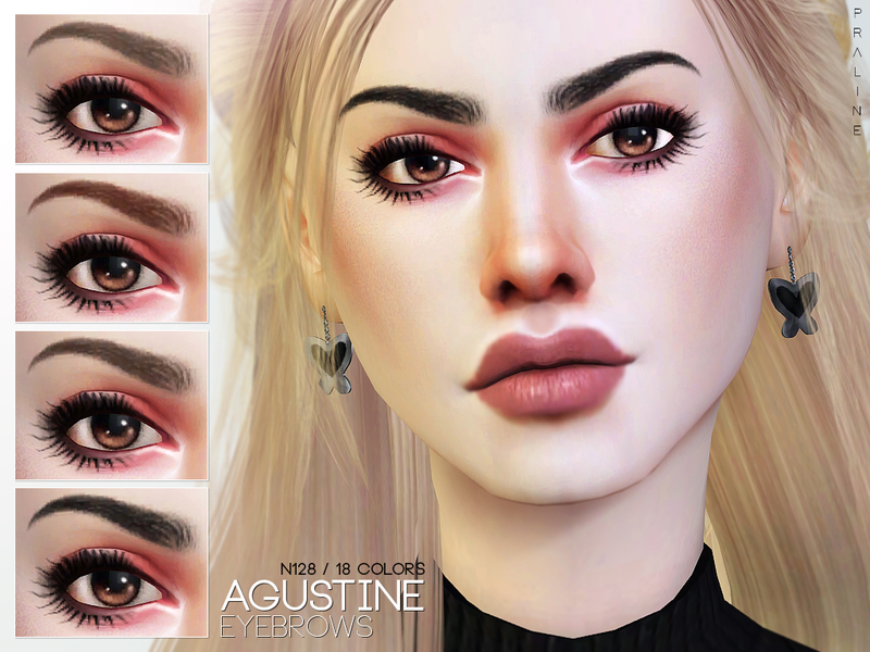 Брови Agustine Eyebrows N128 для Симс 4
