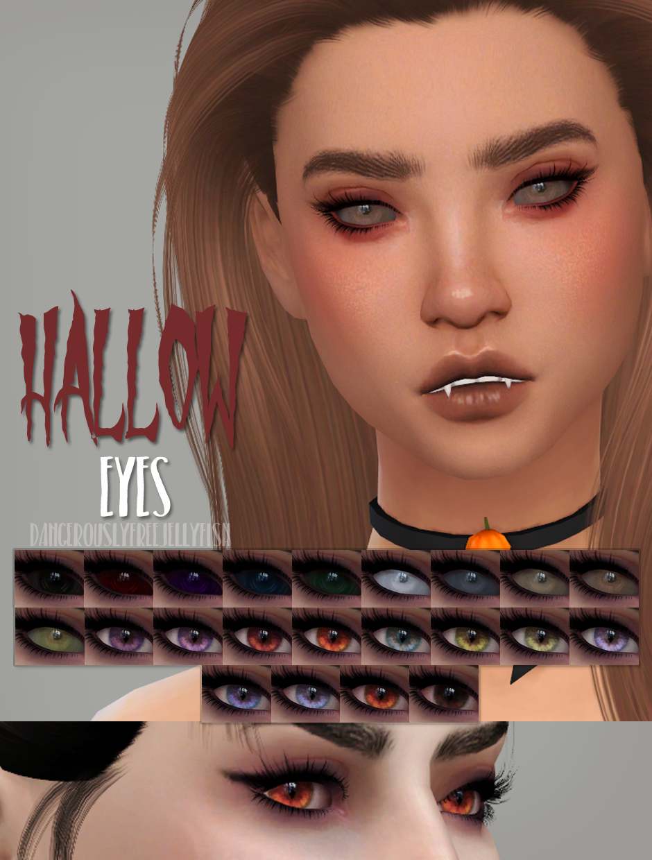 Глаза вампира Hallow Eyes от DFJ для Симс 4