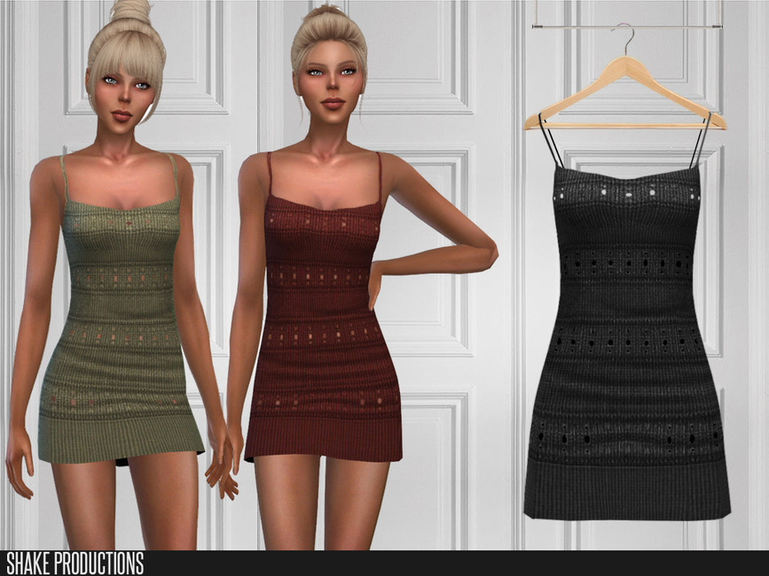 Моды короткие платья для Симс 4 (картинка 2)
