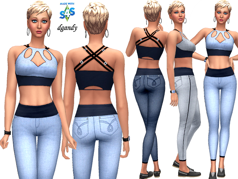 Моды женские джинсы Симс 4