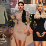 Платье Giulia (Dress) Симс 4 Платье Giulia (Dress) Симс 4