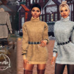 Платье Mila (Dress) для Симс 4 Платье Mila (Dress) для Симс 4