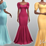 Платье Valeria Dress Симс 4 Платье Valeria Dress Симс 4