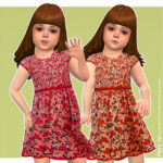 Платье для малышей Lulu Dress Симс 4