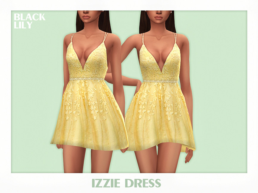 Платье Izzie Dress Симс 4