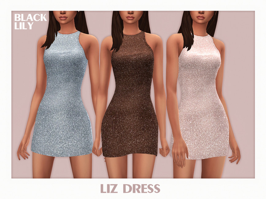 Платье Liz Dress Симс 4