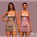 Платье New Year Dress - DR383 Симс 4