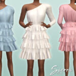 Платье Sierra Dress Симс 4 Платье Sierra Dress Симс 4