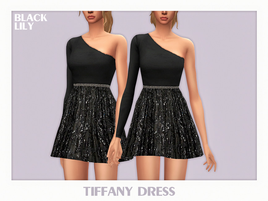 Платье Tiffany Dress Симс 4