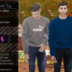 Свитер North Top Симс 4 Свитер North Top Симс 4