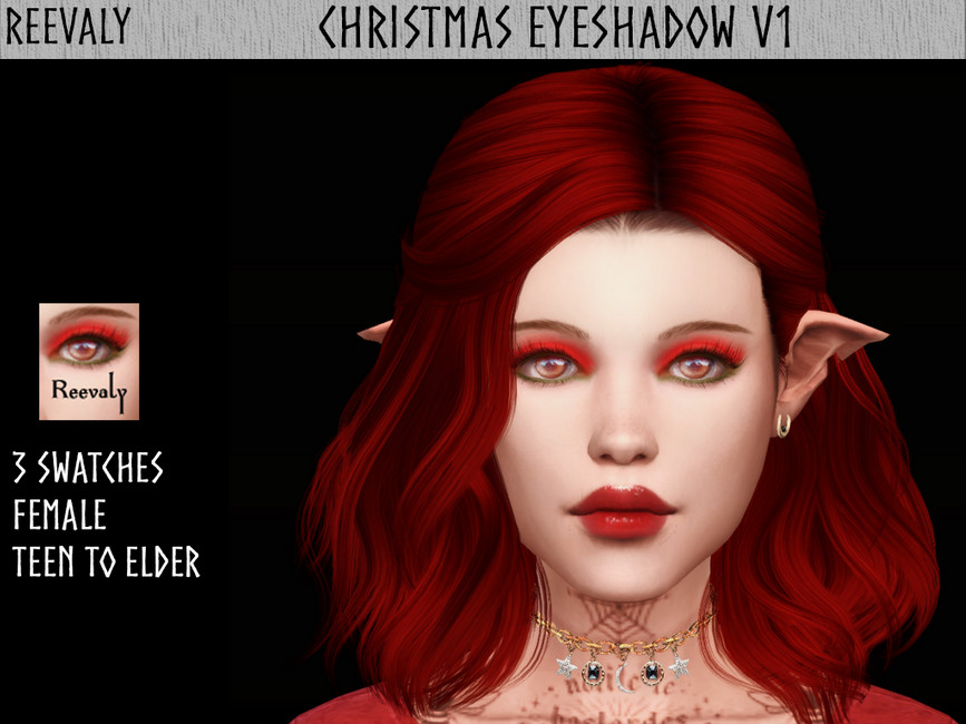 Тени Christmas Eyeshadow V1 Симс 4