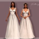 Дополнение свадебное платье Симс 4