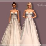 Моды свадебное платье Симс 4