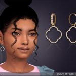 Серьги для детей Cynthia Drop Earrings For Kids Симс 4