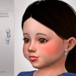 Серьги для тоддлеров Bellatrix Toddler Earrings Симс 4