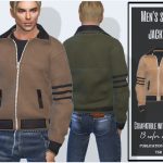 Куртка Men’s Suede Jacket Симс 4