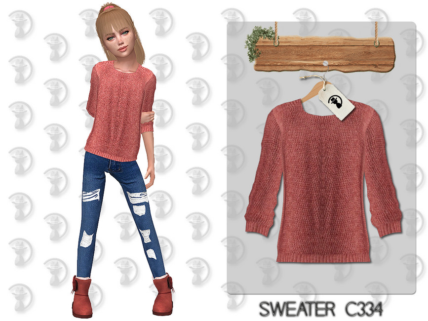 Свитер Sweater C334 Симс 4