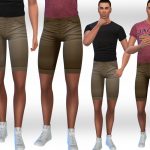 Моды мужские шорты Симс 4