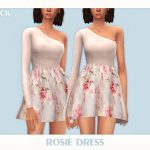 Платье Rosie Dress Симс 4 Платье Rosie Dress Симс 4