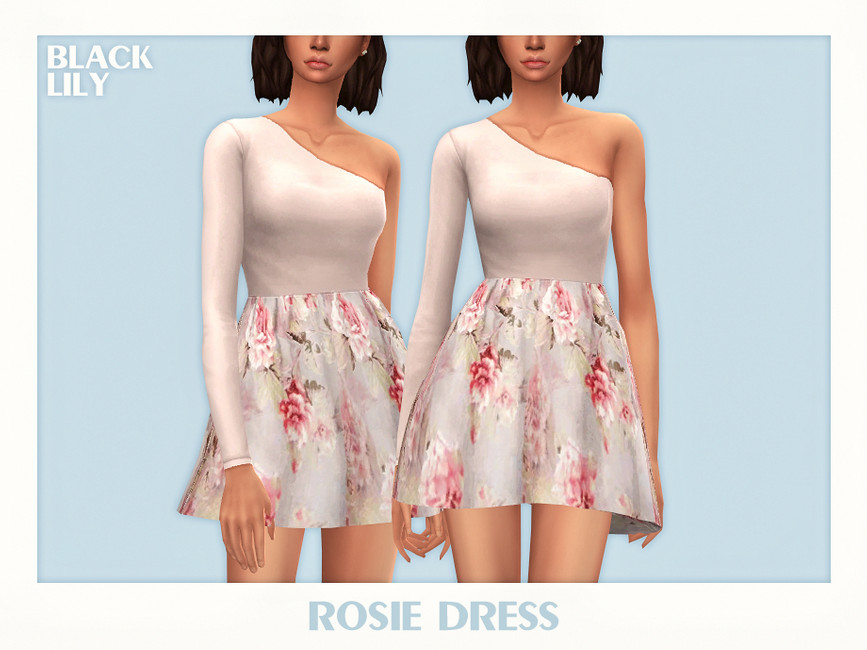Платье Rosie Dress Симс 4