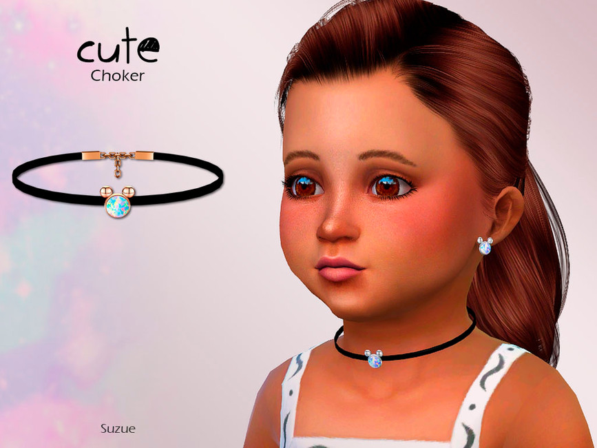 Чокер для детей Cute Toddler Choker Симс 4