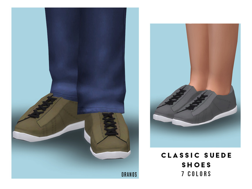 Обувь Classic Suede Shoes (Child) Симс 4