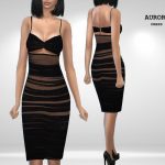Платье Aurora Dress Симс 4