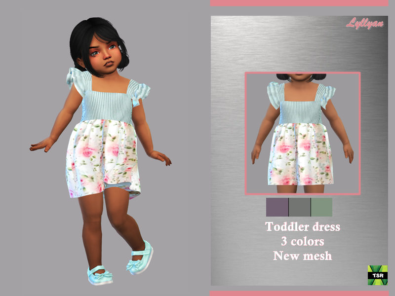 Платье для малышей Toddler Dress Aline Симс 4