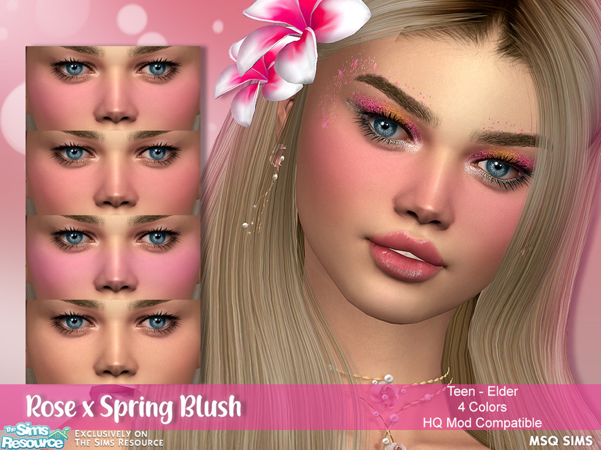 Румяна Rose x Spring Blush Симс 4