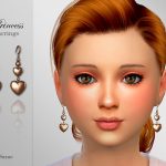 Сережки для детей Princess Child Earrings Симс 4