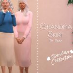 Юбка Grandma Skirt Симс 4