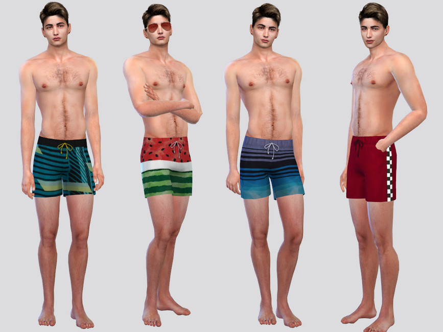 Мужские шорты Summer Swim Shorts Симс 4