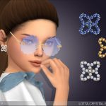 Серьги для детей Lotta Crystal Earrings For Kids Симс 4