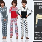 Пижама Children's Pajamas (Top) Симс 4
