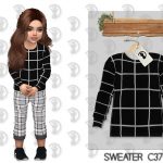 Свитер для детей Sweater C377 Симс 4