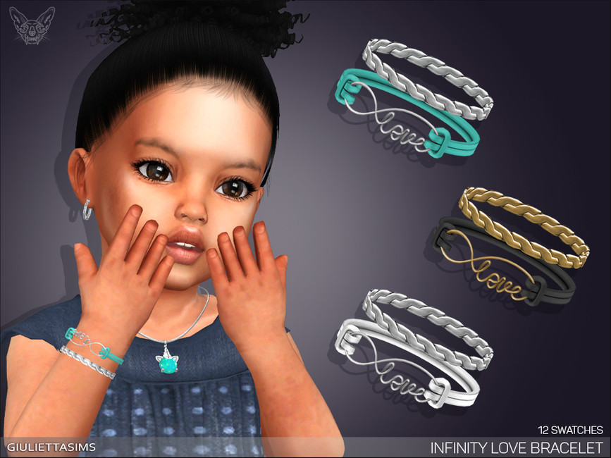 Браслеты для малышей Infinity Love Bracelet For Toddlers Симс 4
