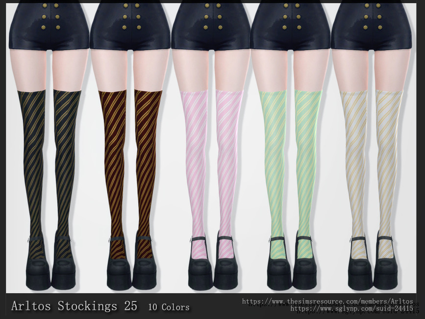 Чулки Stockings 25 Симс 4