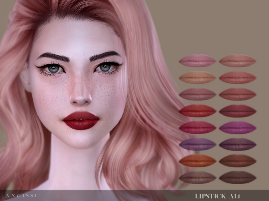 Губная помада Lipstick-A14 Симс 4