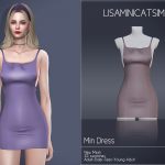 Мини платье LMCS Min Dress Симс 4 Мини платье LMCS Min Dress Симс 4
