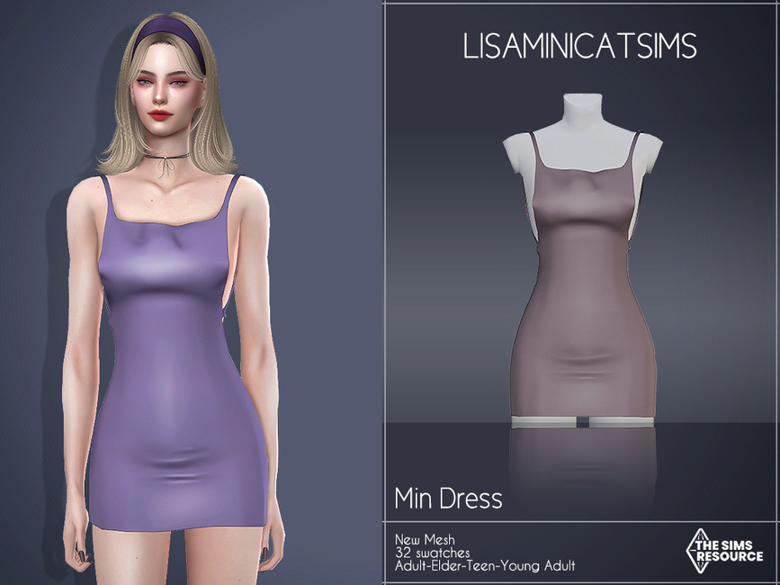 Мини платье LMCS Min Dress Симс 4