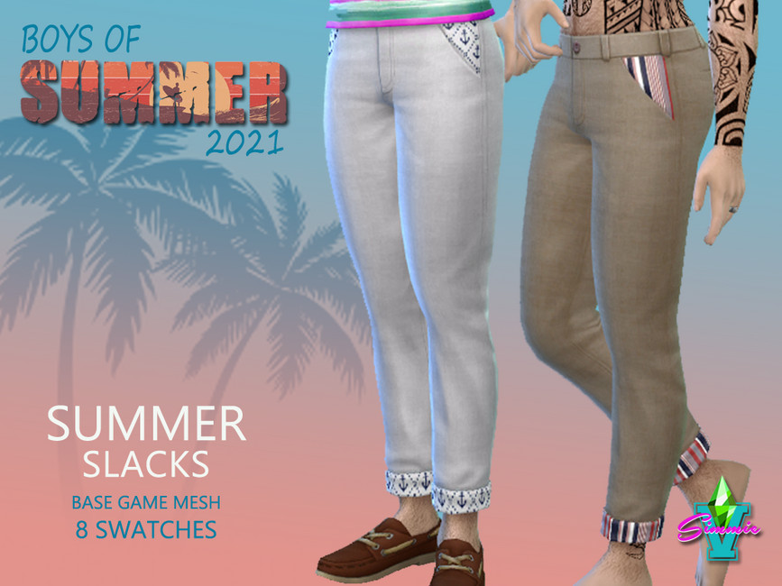 Мужские брюки Summer Slacks Симс 4