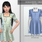Платье для детей Alighieri Dress Симс 4