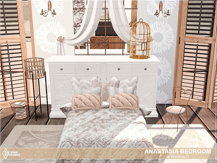 Спальня Anastasia Bedroom Симс 4 (картинка 3)