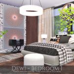 Спальня Dewi - Bedroom 1 Симс 4