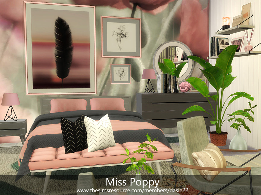 Спальня Miss Poppy Симс 4