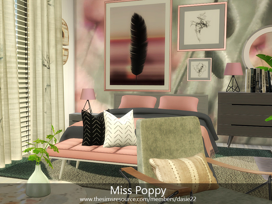 Спальня Miss Poppy Симс 4 (картинка 2)