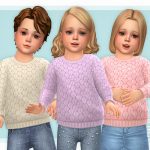 Свитер для детей Cozy Sweater for Toddler Симс 4