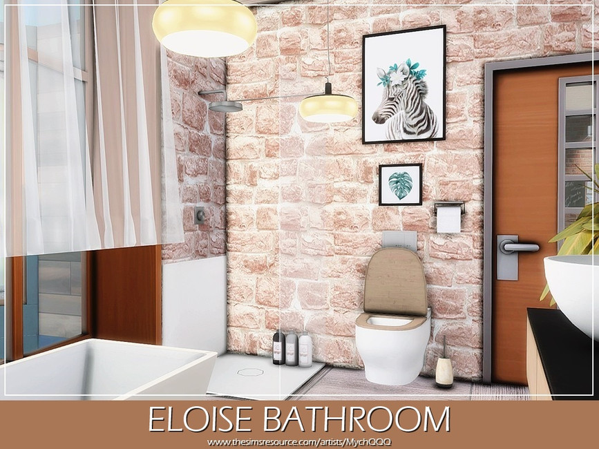 Ванная Eloise Bathroom Симс 4 (картинка 4)