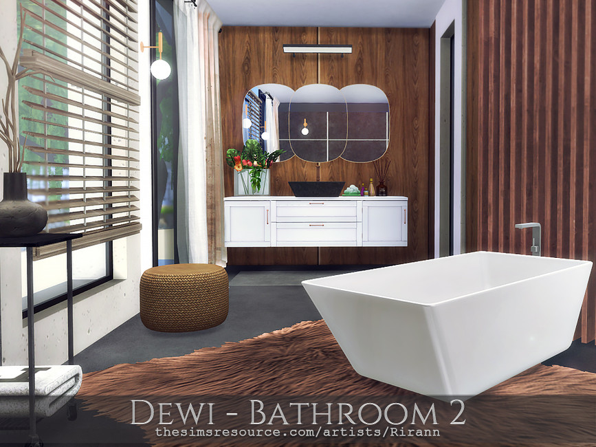Ванная комната Dewi - Bathroom 2 Симс 4